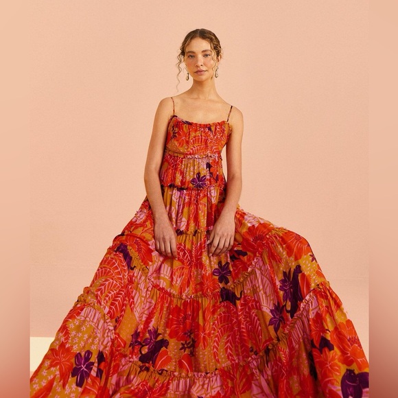 FARM Rio Dresses & Skirts - Farm Rio Jungle Panther long dress